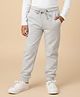 The Mom Store Fleece Knit Solid Winter Joggers - Grey