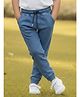 The Mom Store Cotton Denim Solid Jeans - Blue