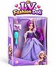 Sanjary Princess Fashion Doll with Tiara, Glitter Dress, Hairbrush and Stylish Accessories, Pretend Play Gift Set for Girls color design may vary