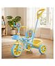 StarAndDaisy Baby Stroller for 1 to 5 Years 3 Wheel Stroller with Safety Belt Ergonomic Seat Storage Baskets Easy Grip Handlebar for Balance and Motor Skill Development Parent Handle blue green