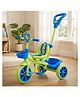 StarAndDaisy Baby Stroller for 1 to 5 Years 3 Wheel Stroller with Safety Belt Ergonomic Seat Storage Baskets Easy Grip Handlebar for Balance and Motor Skill Development Parent Handle blue green
