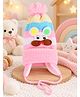 PASSION PETALS Woollen Knit Mouse Applique Detailed Pom Pom Embellished Cap - Pink - Circumference 28 Cm