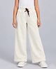 Tiny Girl Cotton Woven Solid Trouser - White