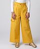 Tiny Girl Cotton Woven Solid Pants - Yellow