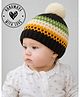Woonie Handknitted Heart Designed Cap - Black - Circumference - 35 Cm