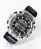 Lexzy Solid Digital Analogue Watch - Black