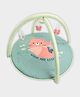 Mi Arcus Soft Animal Printed Baby Play Gym Mat with Hanging Soft Plush Toys- Green