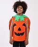 Spunkies Halloween Theme Sleeveless Jack O Lantern Poncho Costume Set - Orange