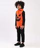 Spunkies Halloween Theme Full Sleeves Hooded Jack O Lantern Costume Vest - Orange