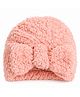 Priaansha Creation Bow Designed Hat - Peach Circumference - 50 Cms
