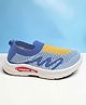 STAR KIDZ Placement Striped Mesh Detailed Slip On Shoes - Blue