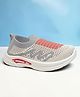 STAR KIDZ Placement Striped Mesh Detailed Slip On Shoes - Cream