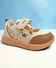 STAR KIDZ Bear Applique Detailed Velcro Closure Shoes - Brown