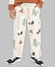 Mi Arcus Knit Leaves & Trees Printed Pants - Cream