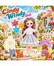 Elecart Height 23 cm Shining Girl Travel Fashion Doll & Pet Playset with Suitcase, Kittens & Travel Accessories, Pretend Play Toy for Girls Age 3+