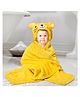 Kassy Pop Hooded Baby Bath Towel Cum Blanket Tiger Design - Yellow