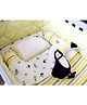 Masilo Organic Cotton Muslin 6 Piece Cot Bedding Set For Baby's/kids Nursery right amount of comfort and playfulness ,0 to 3 Years- Toucan - Yellow