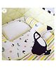 Masilo Organic Cotton Muslin 6 Piece Cot Bedding Set For Baby's/kids Nursery right amount of comfort and playfulness ,0 to 3 Years- Toucan - Yellow