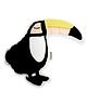 Masilo Organic Cotton Shape Cushion For Baby's/Kids, Playfulness to a nursery or kids bedroom, Handmade with outer layer and a soft fill, 0 - 5 Years - Toucan - Yellow