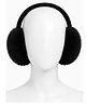 Priaansha Creation Plush Detailed Solid Earmuffs - Black - Circumference - 50 Cms