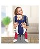 R for Rabbit Chubby Cheeks 3 in 1 Baby Carrier with Cushion Padding, Ergonomic Design With Adjustable Shoulder Strap & Hip Support for Kids 6-24 month Upto 15 Kg (Royal Blue)