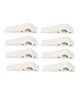 Safe-O-Kid Anti-Slip TPR Door Stopper Pack of 8 - White
