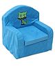 Lovely Kids Sofa Chair Kitty Embroidery -  Blue