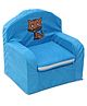 Lovely Kids Sofa Chair Kitty Embroidery - Brown Blue