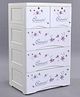 5 Compartments Storage Unit - White