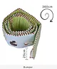 Babyhug Premium Cotton Crib Bumper Regular -Farm Theme (Cot not Included)
