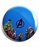 Funcart Avengers Plastic Button Pin Badge - Blue
