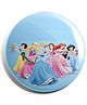 Funcart Princess Plastic Button Pin Badge - Blue & Multicolor