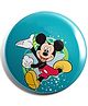 Funcart Mickey Mouse Plastic Button Pin Badge - Multicolor