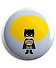 Funcart Batman Plastic Button Pin Badge - Grey