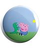 Funcart Circular Shaped Badge Peppa Pig Print - Blue