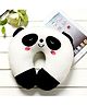 Skylofts Soft Panda Neck Travel Pillow - White & Black