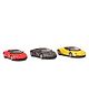 Maisto Die Cast Pull Back Lamborghini Toy Cars Pack of 3 - Red Orange