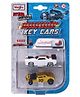 Maisto Burning Key Toy Car Pack of 2 - White Gold