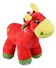 Ultra Giraffe Soft Toy With Rattle Sound Red - Height 22.8 cm