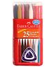 Faber Castell 25 Erasable Plastic Crayons With Free Eraser