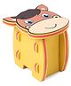 Horse Design Lightweight Kids Stool - Yellow & Brown