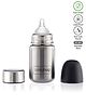 Babyhug Stainless Steel Feeding Bottle - 280 ml | Sterilizable| BPA Free| Leak Resistant | BPA Free | 304 Grade | Anti-Colic | Newborns & Toddlers
