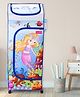 Babyhug Foldable 4 Shelved Almirah With Wheels Mermaid Life Print - Light Blue