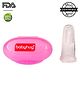 Babyhug Soft Silicone Finger Toothbrush for Babies with Hygienic Storage Case  Pink | BPA-Free | Gentle on Gums | Easy to Clean | Soothing Oral Care