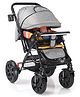 Babyhug Melody Stroller With Reversible Handle & Canopy -  Grey
