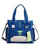 Mi Dulce An'ya Organic Diaper Bag Dinosaurs Face - Blue