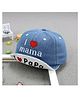 Ziory Denim Summer Cap Heart Embroidered - Blue- 46 x 16 cm