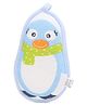 Baby Bath Gloves Penguin Shape - Blue