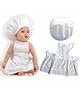 Bembika Newborn Master chef Costume Photography Prop Set  - White