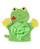 Syga Bathing Gloves Frog Shape - Green